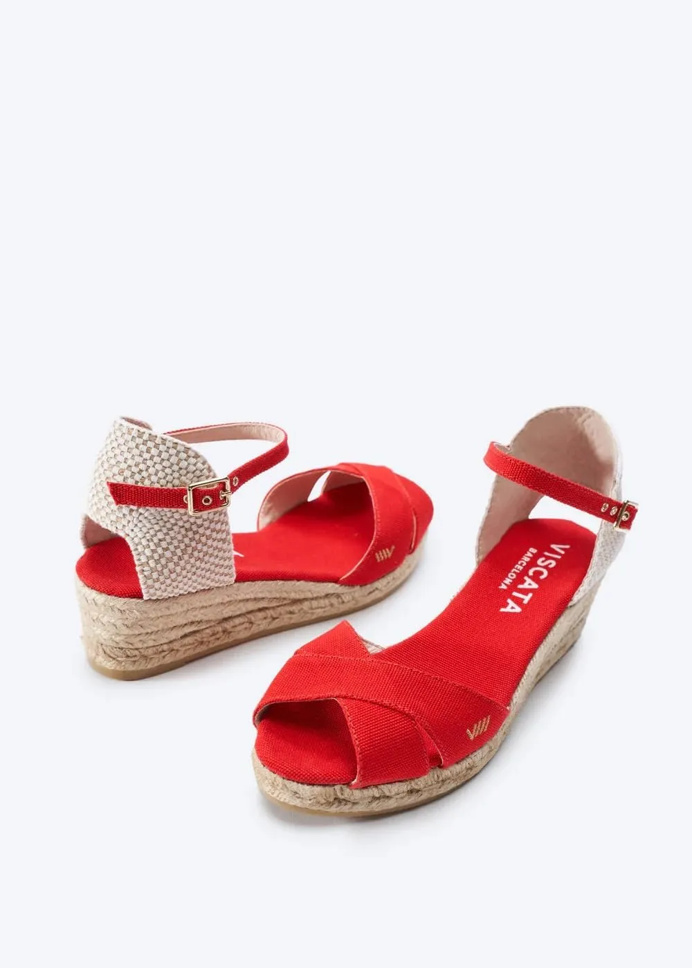 VISCATA Salina Canvas Espadrille Sandal Wedges, Comfort and Style for Every Occasion, Size 5-12