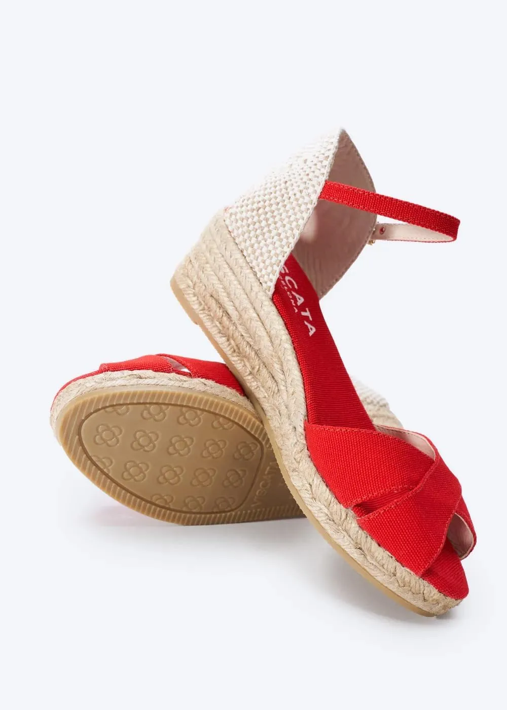 VISCATA Salina Canvas Espadrille Sandal Wedges, Comfort and Style for Every Occasion, Size 5-12