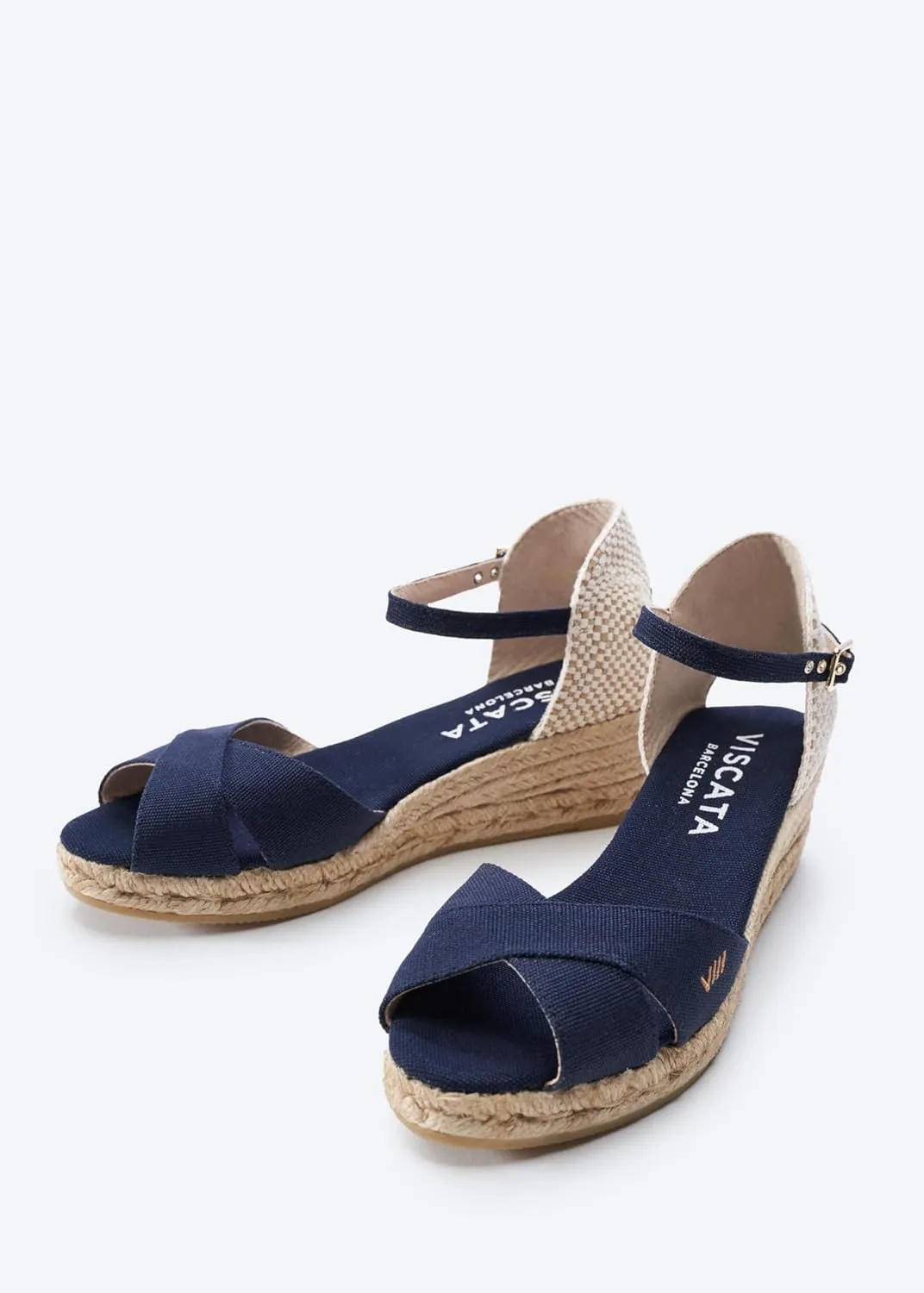 VISCATA Salina Canvas Espadrille Sandal Wedges, Comfort and Style for Every Occasion, Size 5-12