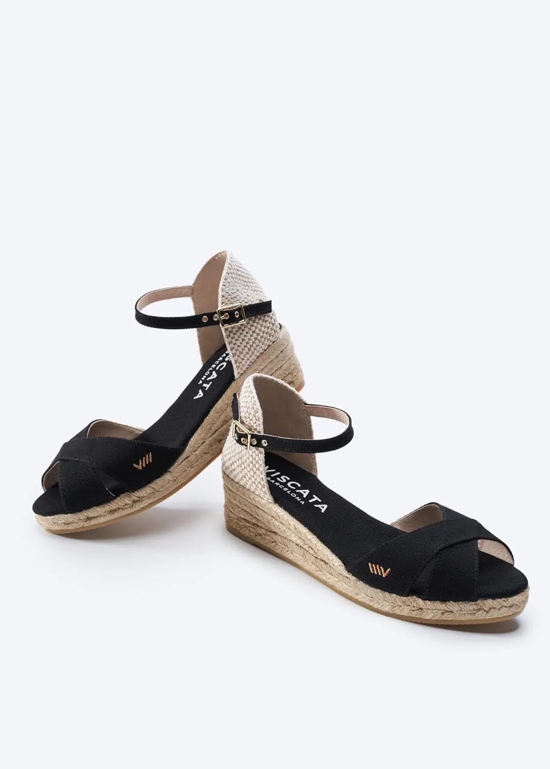 VISCATA Salina Canvas Espadrille Sandal Wedges, Comfort and Style for Every Occasion, Size 5-12