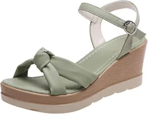 Wedge Sandals for Women Dressy Open Toe Ankle Strap Lug Sole Platform Summer Shoes Fashion Dress Espadrilles Wedge