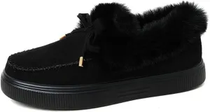 Winter Boots For Women Fashion Snow Boots Winter Shoes with Fur Lined Warm Slip On Casual Comfortable Fuzzy Loafers