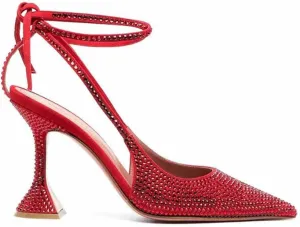 Women Pumps Heels for Women with Crystal Sequins, Shoes with Ankle Straps, Cross Lace-ups, Parties and Summer Graduations