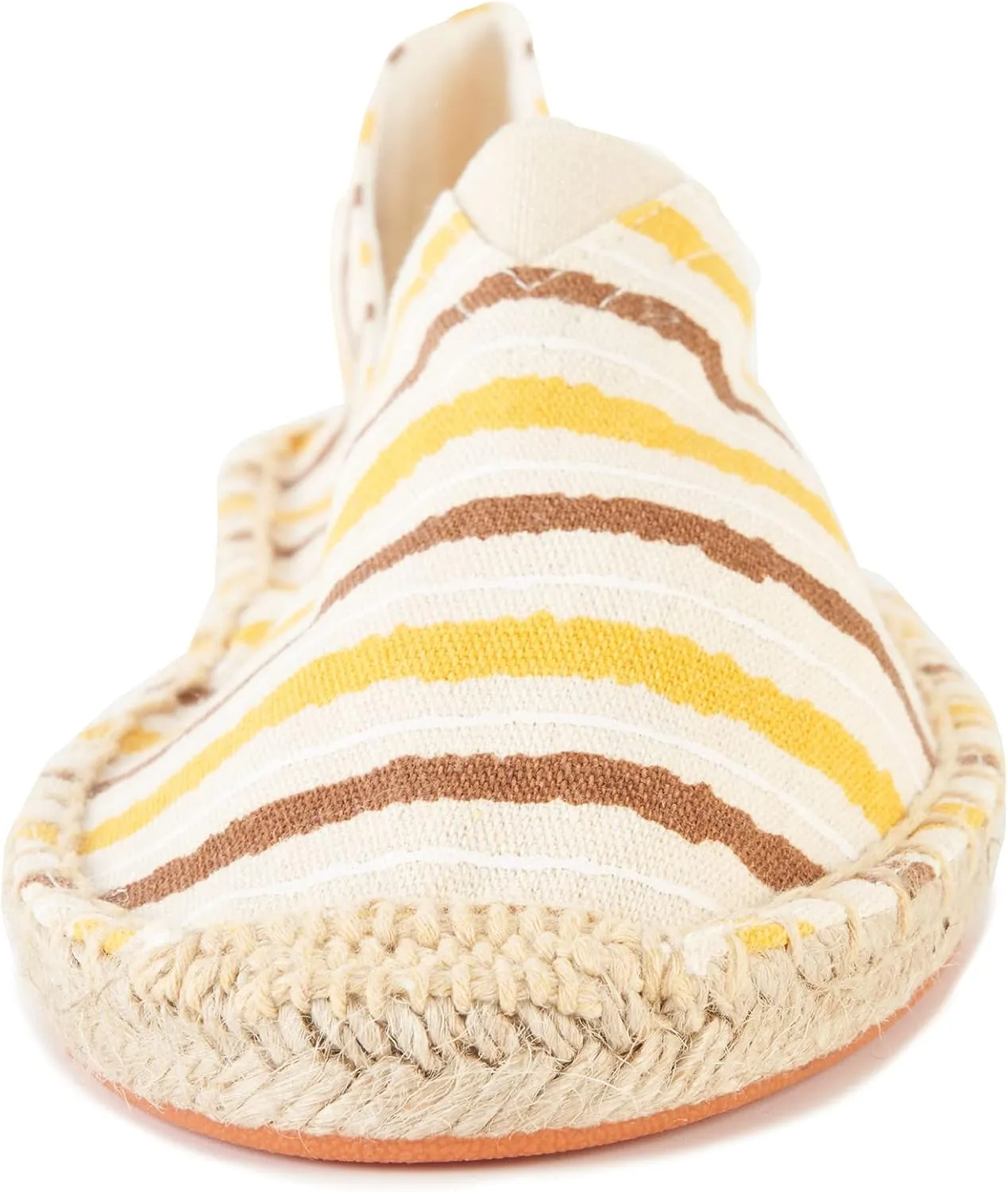 Women's Breathable Canvas Stripe Slip on Flat Espadrilles