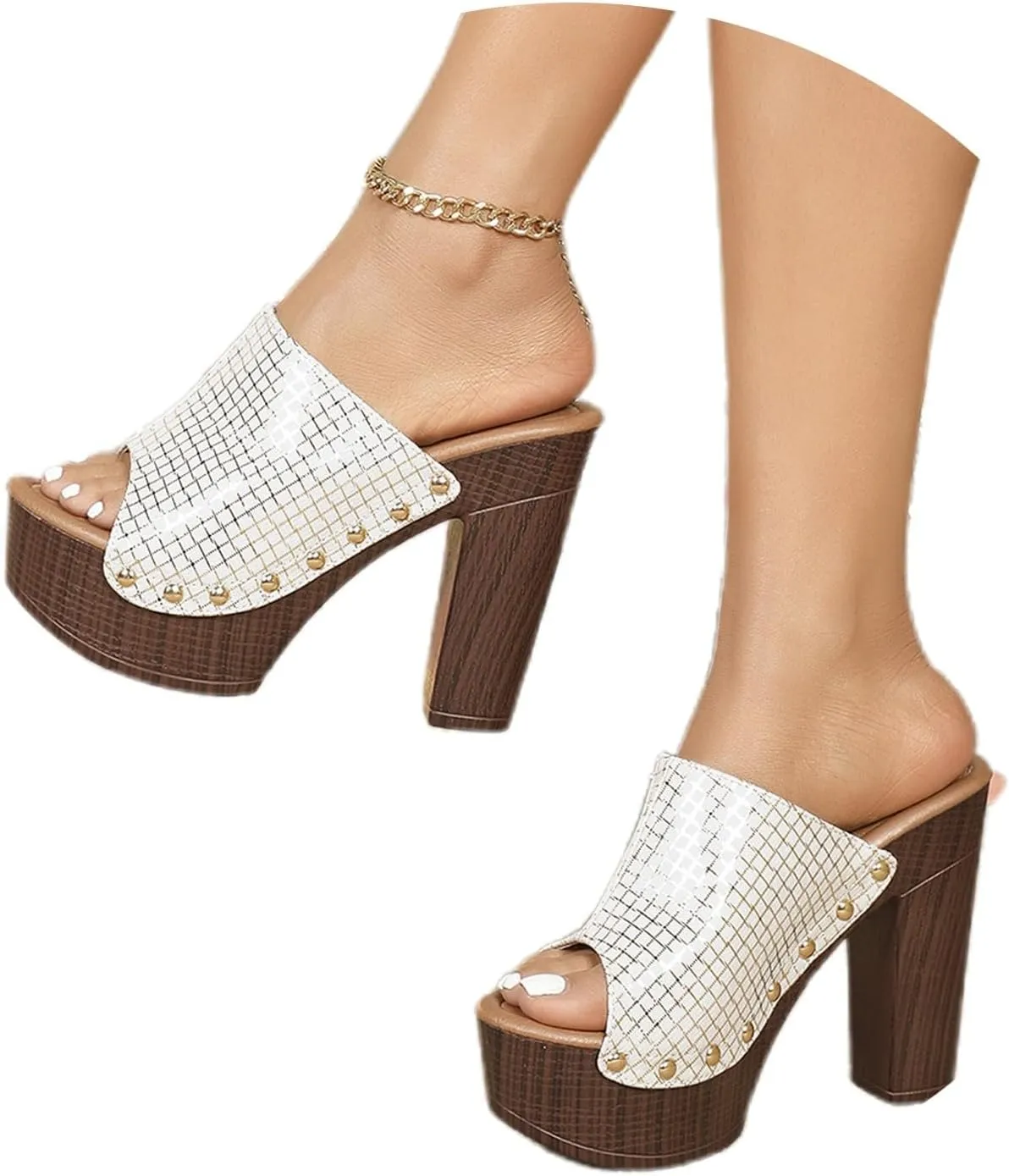 Women's Slippers Open Toe Sandals High Heel Casual Wear Summer Trendy Comfortable Vacation Beach Slippers Sandal