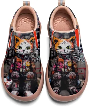 Women's Walking Shoes Travel Loafers - Casual Slip Ons Leather Painted Comfortable Lightweight Sneakers