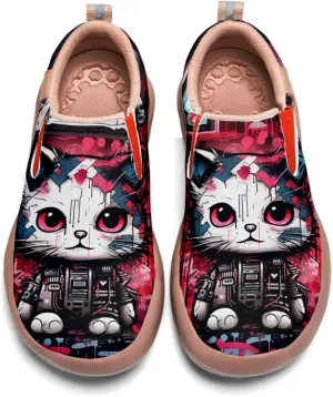 Women's Walking Shoes Travel Loafers - Casual Slip Ons Leather Painted Comfortable Lightweight Sneakers